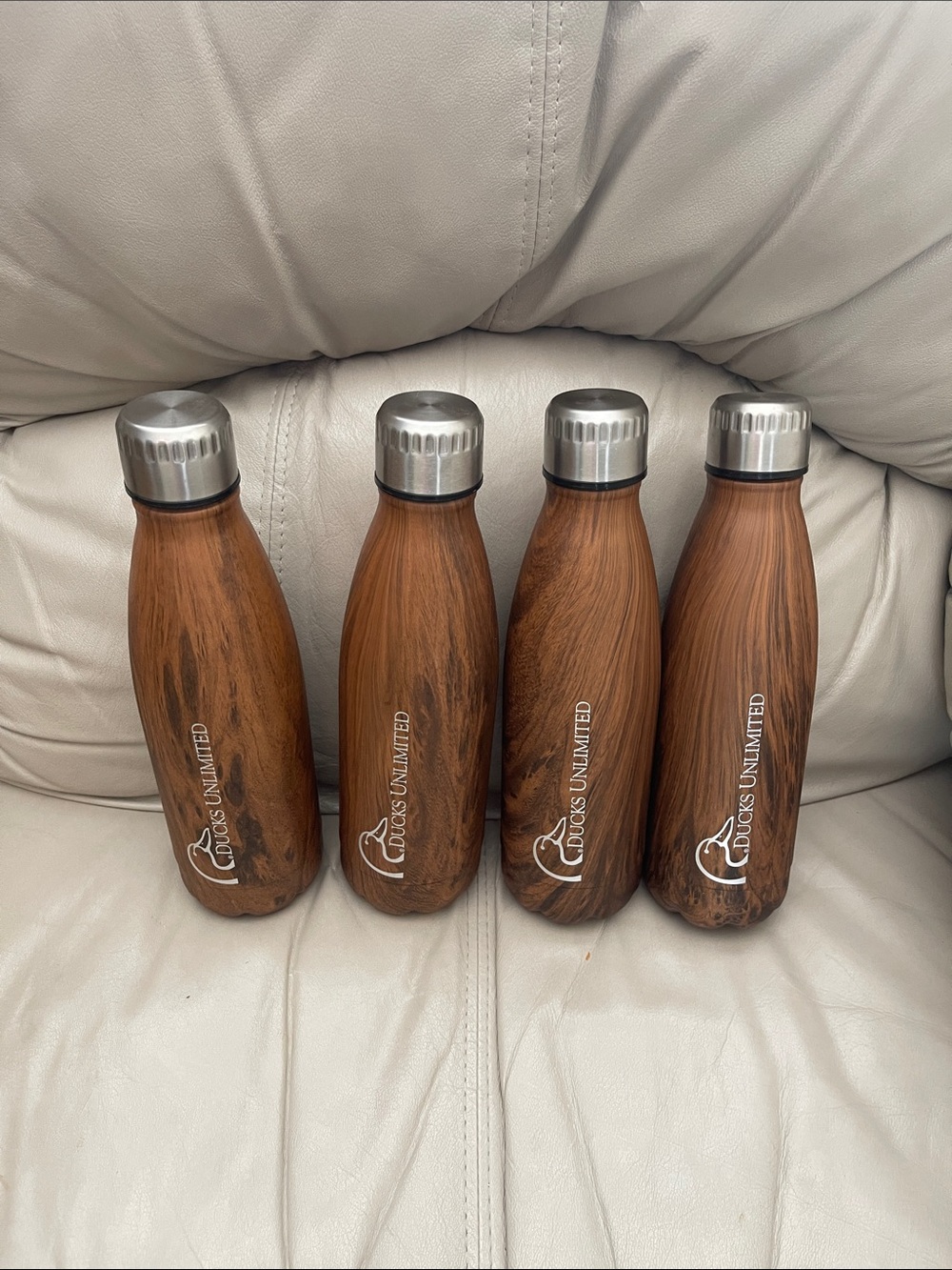 Ducks Unlimited Woodgrain Insulated Bottle - Brown (4)